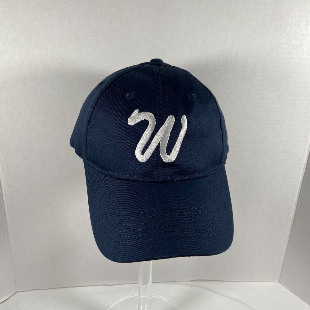 Port & Company Youth Navy Blue W Logo Adjustable Baseball Hat Cap